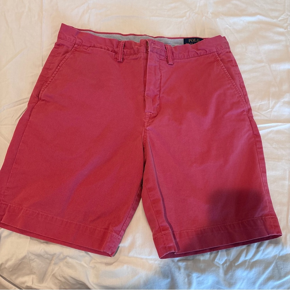 Polo by Ralph Lauren Salmon Pink chino Stretch Shorts